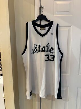 Michigan State Basketball Jersey with Black Trim - #33 4X